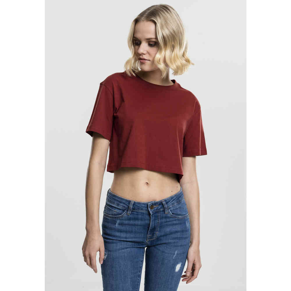 Urban Classics - Overszied Damen TShirt - Kurzes Übermaß - Rot